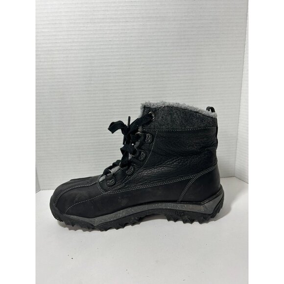 Timberland Waterproof gray Fur Lined Leather boots 10521 Black size 10 main image 9